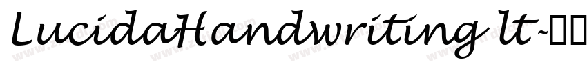 LucidaHandwriting lt字体转换